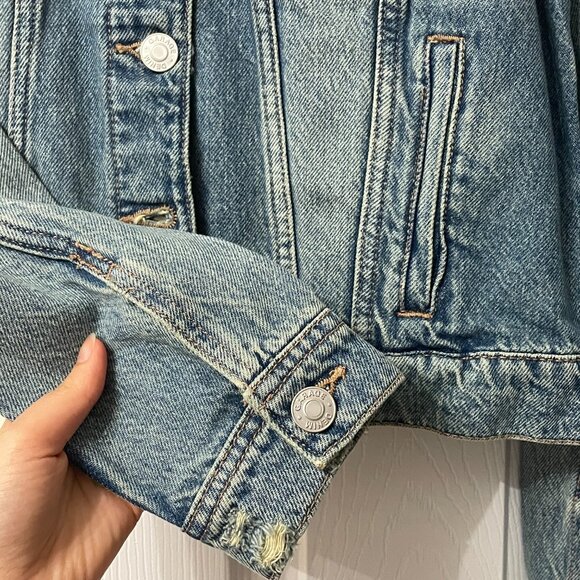 GARAGE - Classic Fit Denim Jacket - Shyla Blue - Size Small - Picture 4 of 6